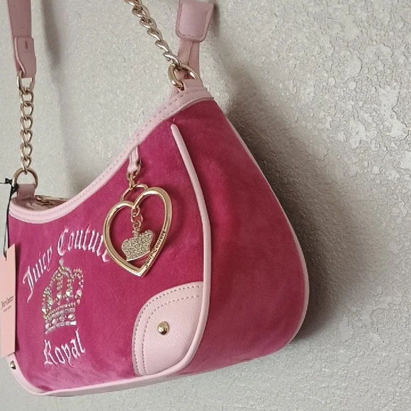 Juicy Couture Pink and Gold Shoulder Bag - Picture 2 of 9